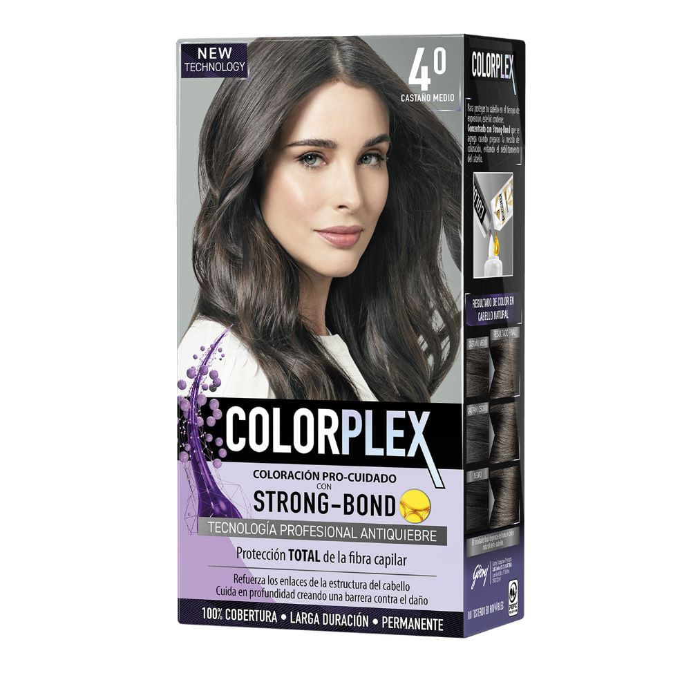 Tintura Colorplex 4.0 castaño medio 40 g