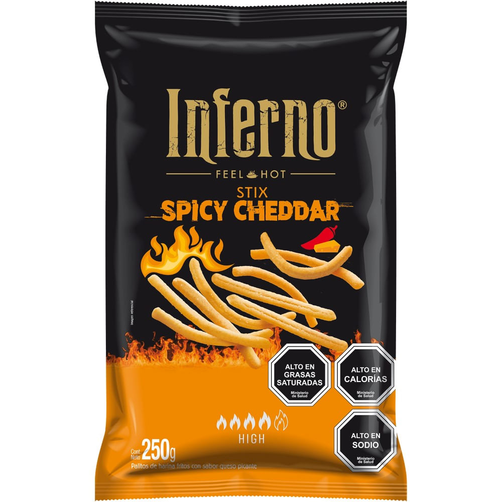 Ramitas Inferno spicy cheddar 250 g