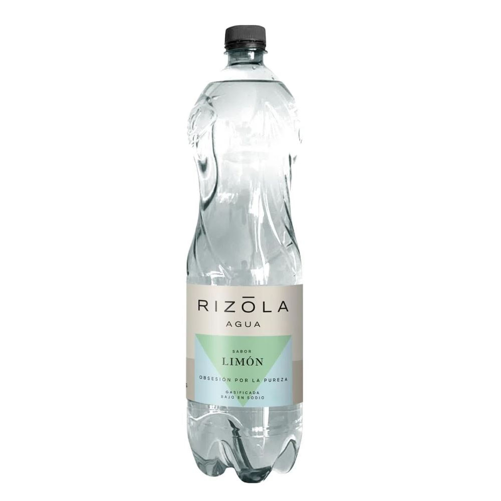 Agua Rizola con gas limón botella 1.5 L