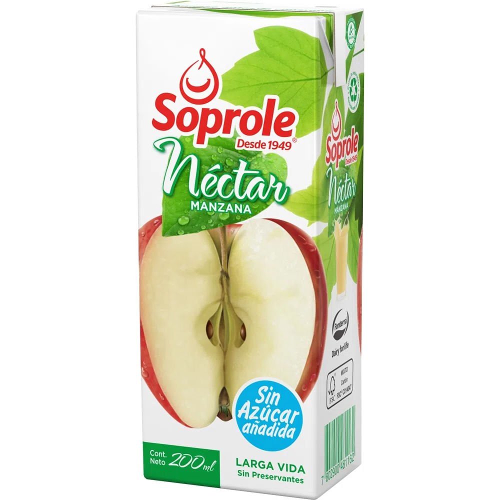 Néctar Soprole manzana tetra 200 ml