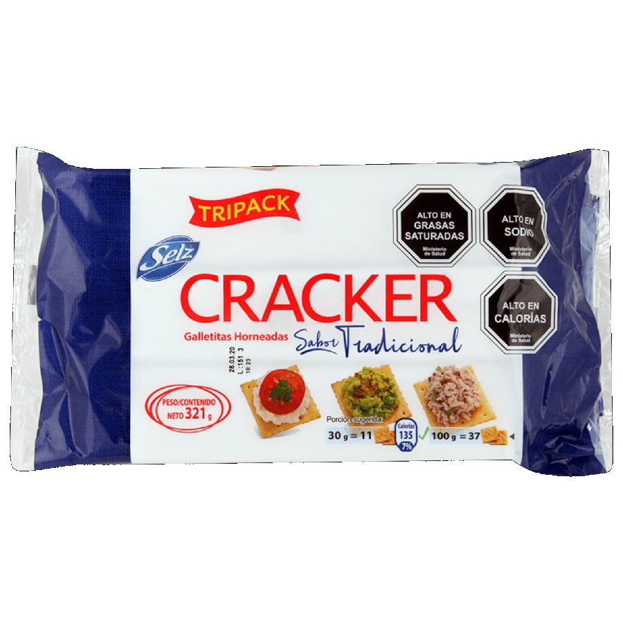 Galletas Selz tripack cracker doy pack 321 g