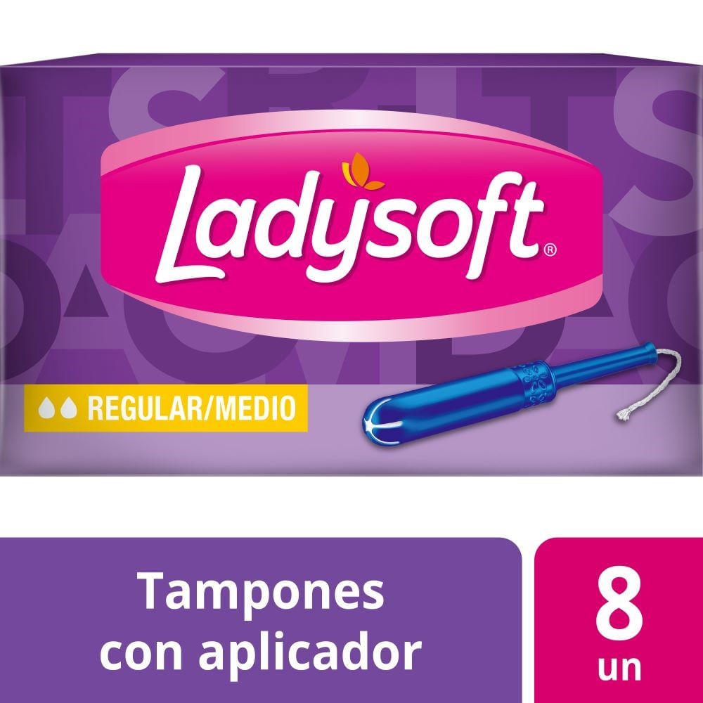 Tampones Ladysoft con aplicador regular 8 un