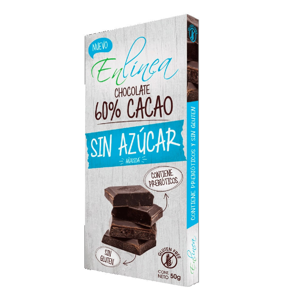 Chocolate En Línea 60% cacao 50 g