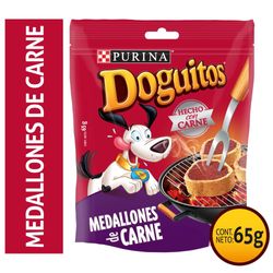 Alimento húmedo perro Doguitos Purina medallones de carne 65 g