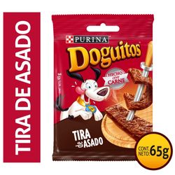 Alimento húmedo perro Doguitos Purina tira de asado 65 g