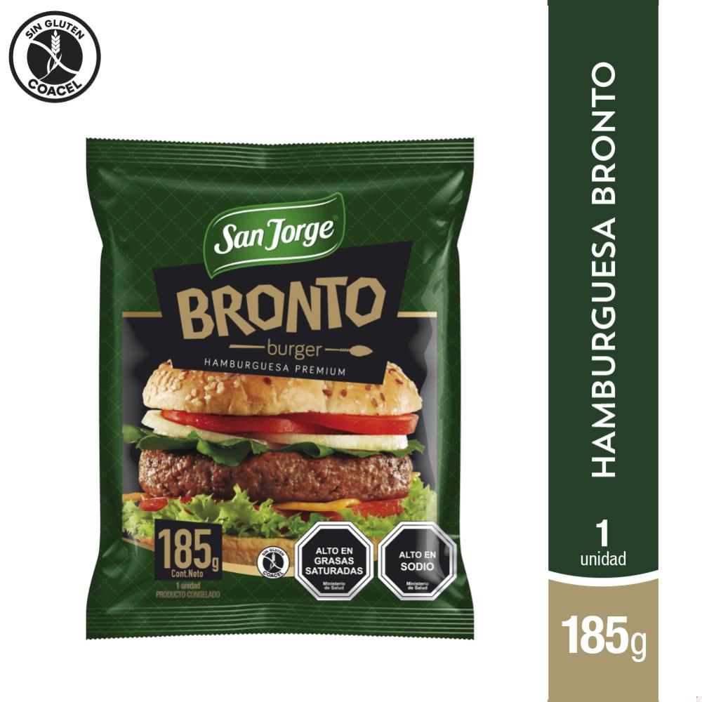 Hamburguesa vacuno San Jorge Bronto 185 g Hamburguesa vacuno San Jorge Bronto 185 g