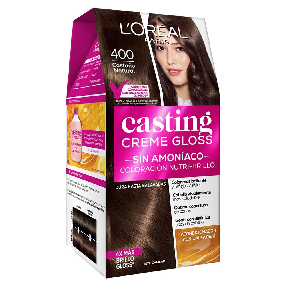 Tintura Loreal Casting creme gloss castaño natural 400 Tintura Loreal Casting creme gloss castaño natural 400
