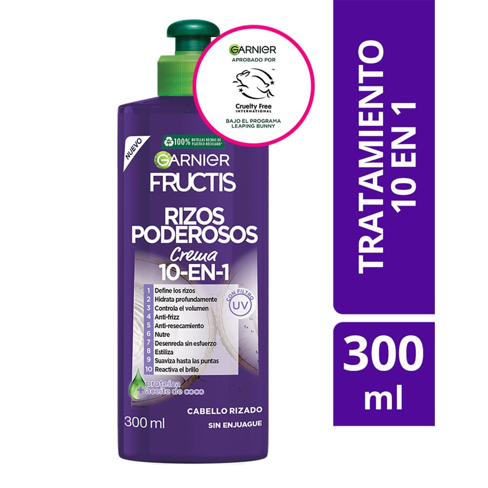 Crema de tratamiento Fructis rizos poderosos 300 ml