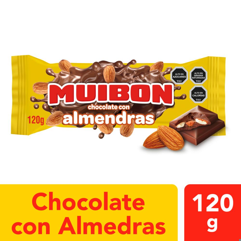 Chocolate Muibon con almendras 120 g