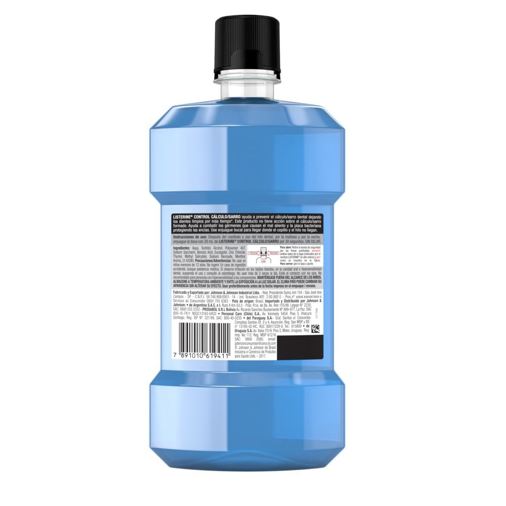 Enjuague bucal Listerine control sarro 500 ml