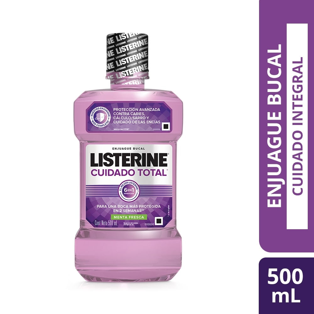 Enjuague bucal Listerine cuidado total 500 ml