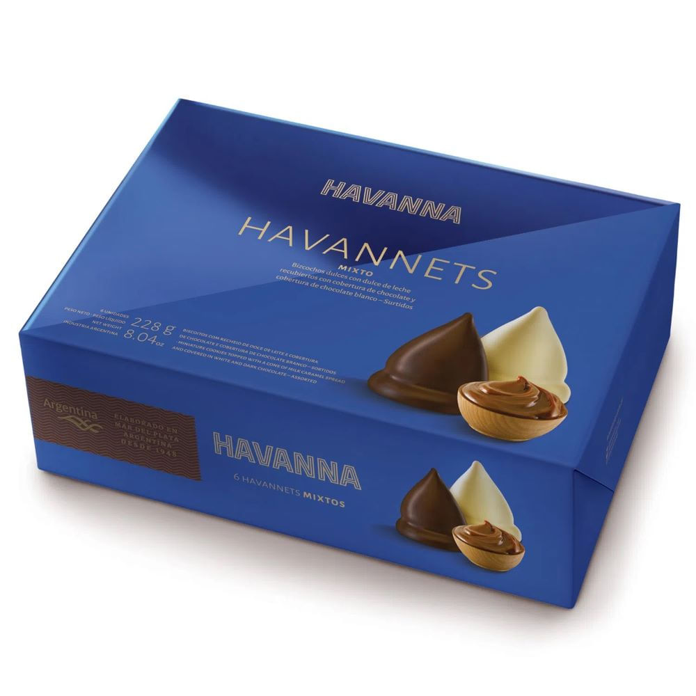 Chocolate Havannets mixto 6 un caja 228 g