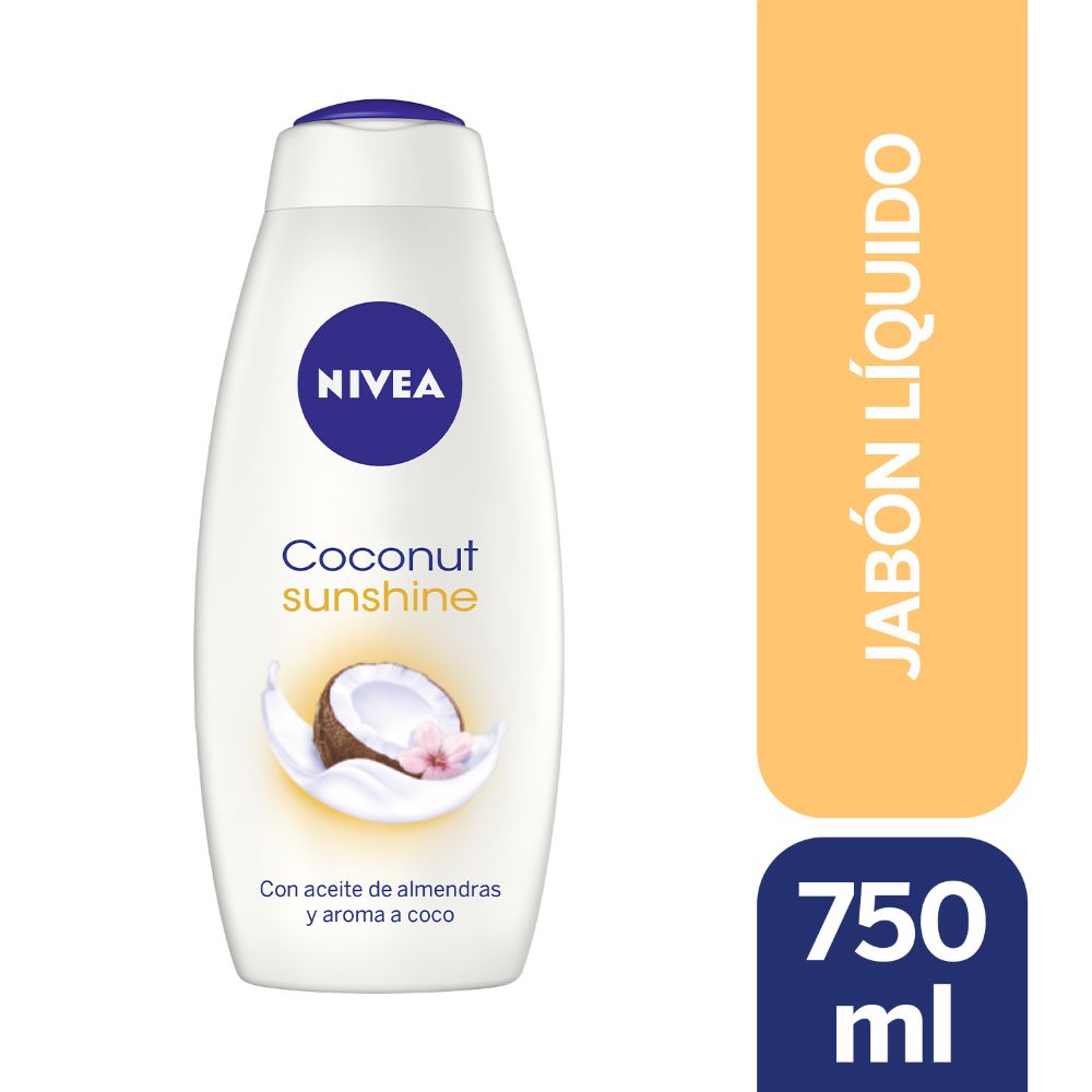 Jabón líquido Nivea coconut sunshine cremoso 750 ml