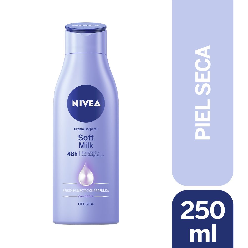 Crema corporal Nivea soft milk piel seca 250 ml