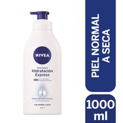 Crema corporal Nivea hidratación express 1 L