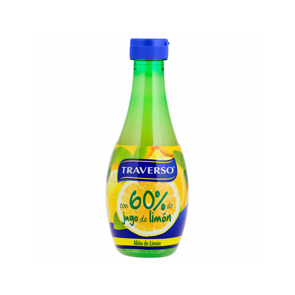 Aliño limón Traverso 60% limón natural 320 ml