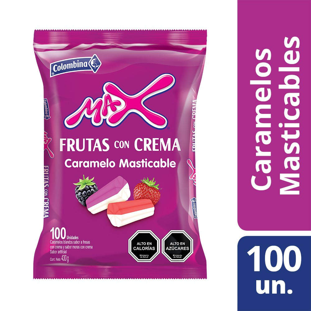 Masticable Colombina max frut con Crema bolsa 430 g