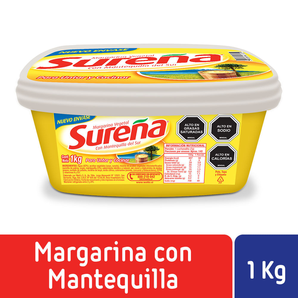 Margarina Sureña pote 1 Kg
