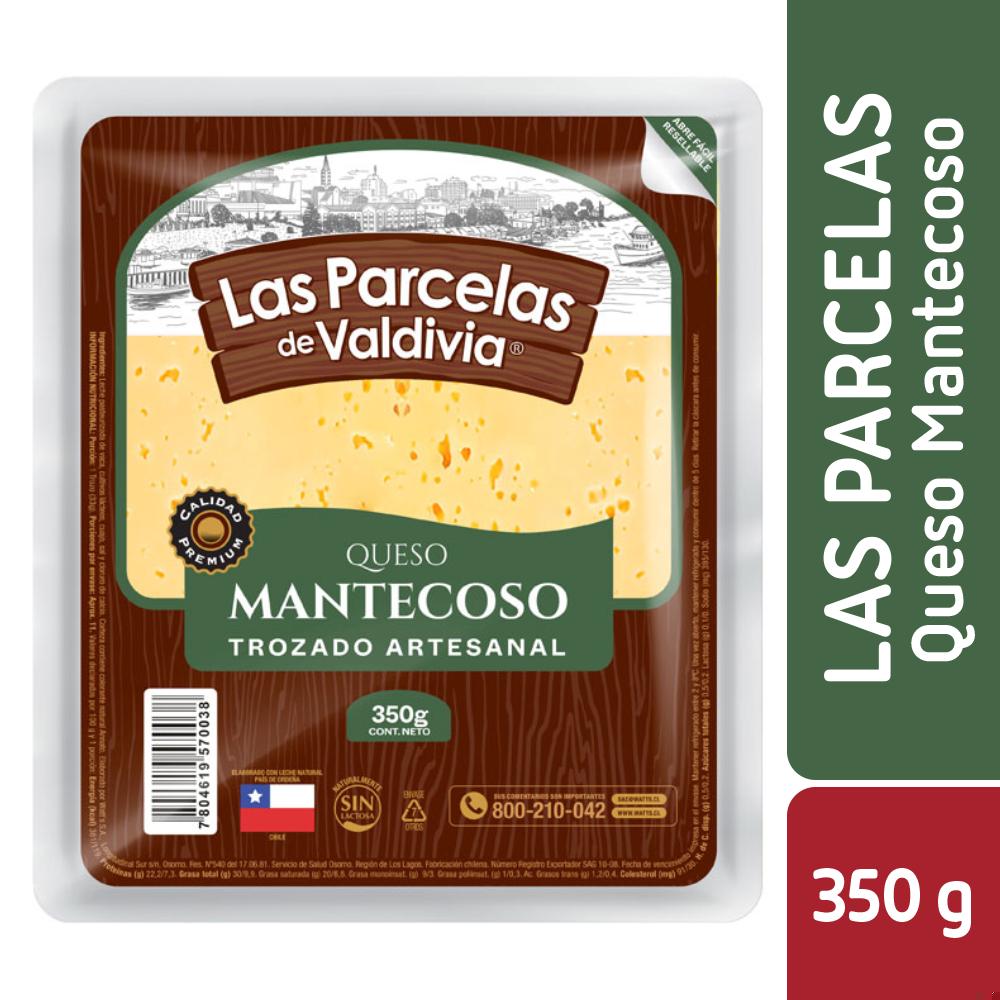 Queso mantecoso Las Parcelas de Valdivia trozo 350 g
