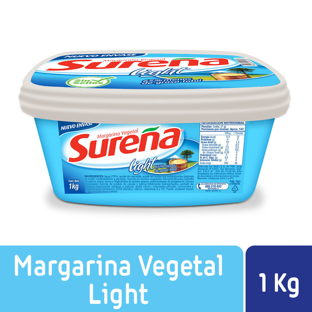 Margarina Sureña light pote 1 Kg