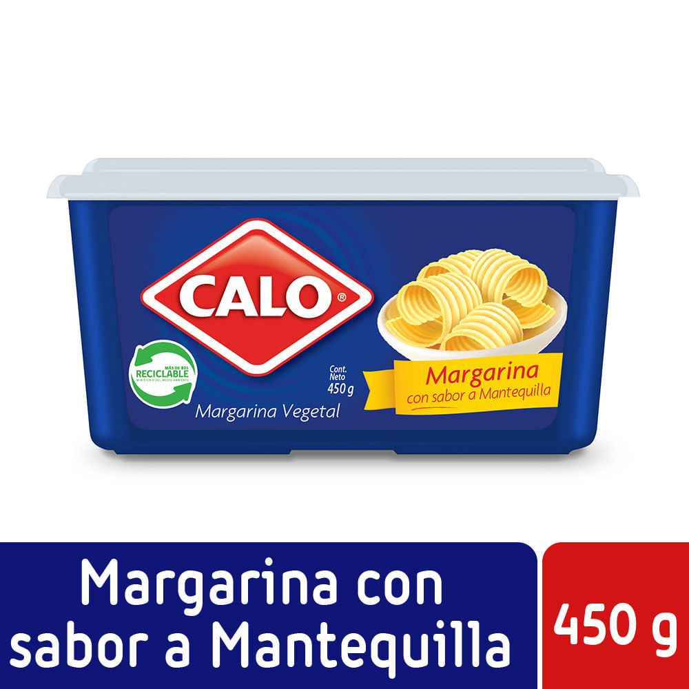 Margarina Calo con leche pote 450 g
