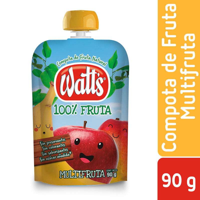 Compota Watt's multifruta pouch 90 g