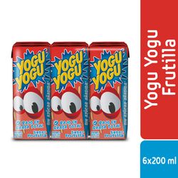 Pack Yogu Yogu Loncoleche frutilla 6 un de 200 ml