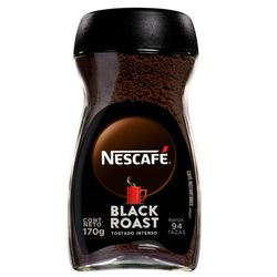 Café Nescafé black roast frasco 170 g