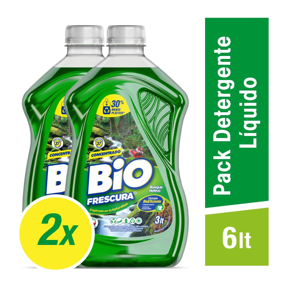 Pack detergente líquido Bio Frescura 2 un de 3 L