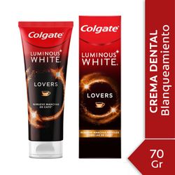 Crema dental Colgate luminous white lovers café 70 g