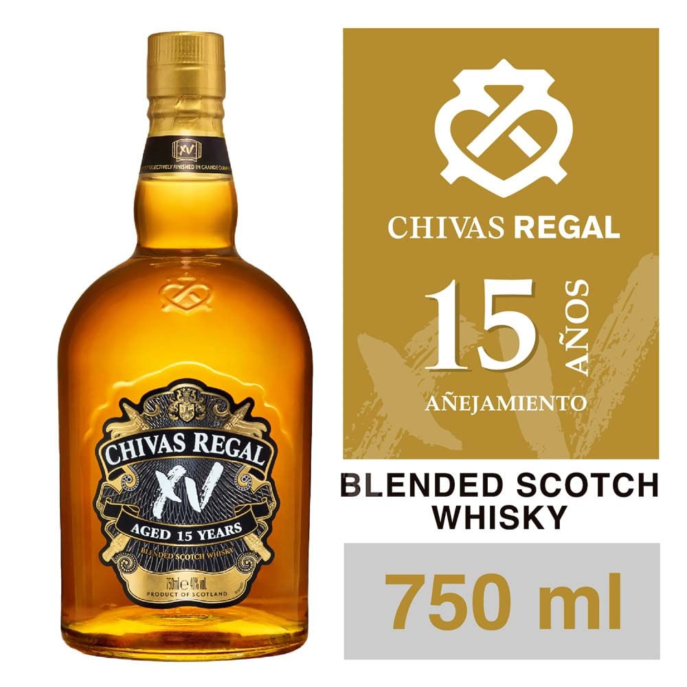 Whisky Chivas Regal 15 años 750 cc
