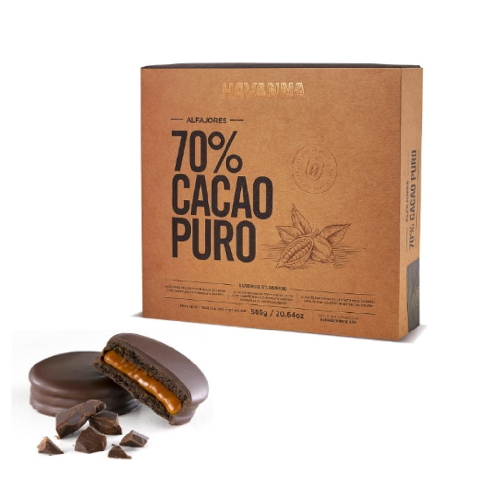 Alfajor Havanna 70% cacao puro 324 g
