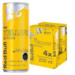 Red Bull bebida energética sabor tropical 4 un de 250 ml