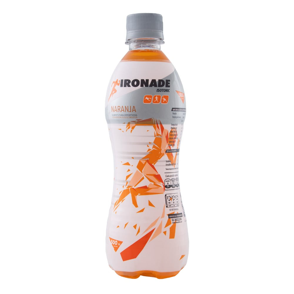 Bebida isotónica Ironade naranja 500 ml