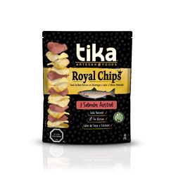 Snack royal chips Tika salmón austral 180 g