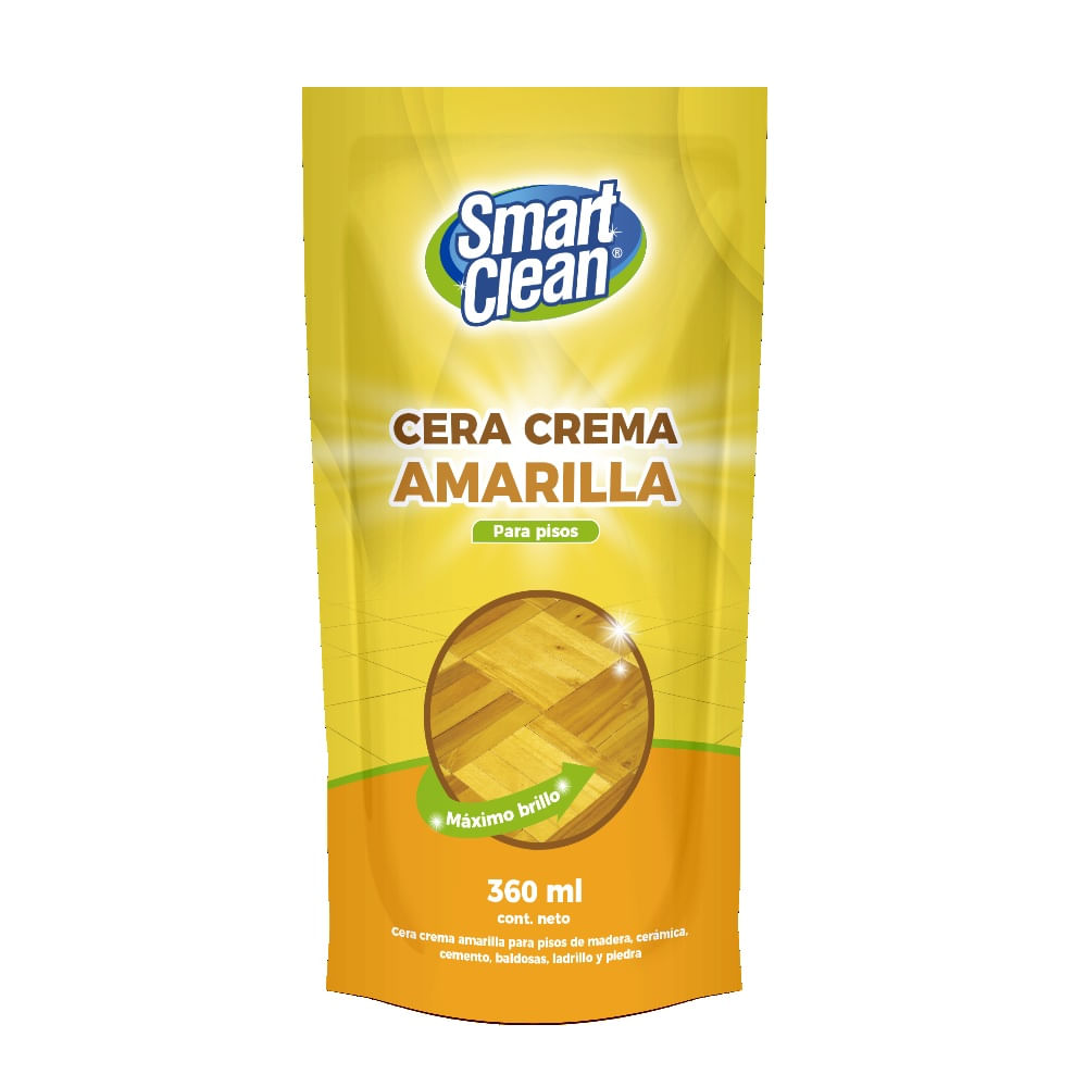 Cera crema Smart Clean amarilla doypack 360 ml