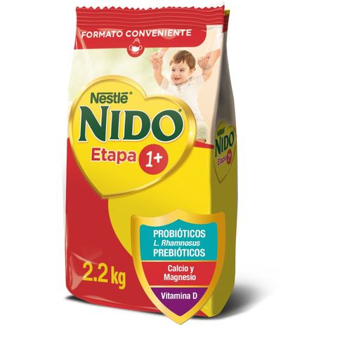 Fórmula láctea Nido Etapa 1+ bolsa 2,2 Kg