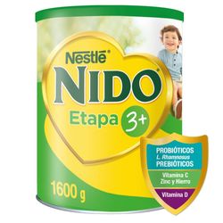 Leche en polvo Nido etapa 3+ tarro 1.6 Kg