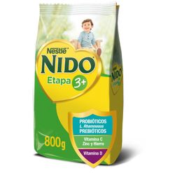Leche en polvo Nido etapa 3+ bolsa 800 g
