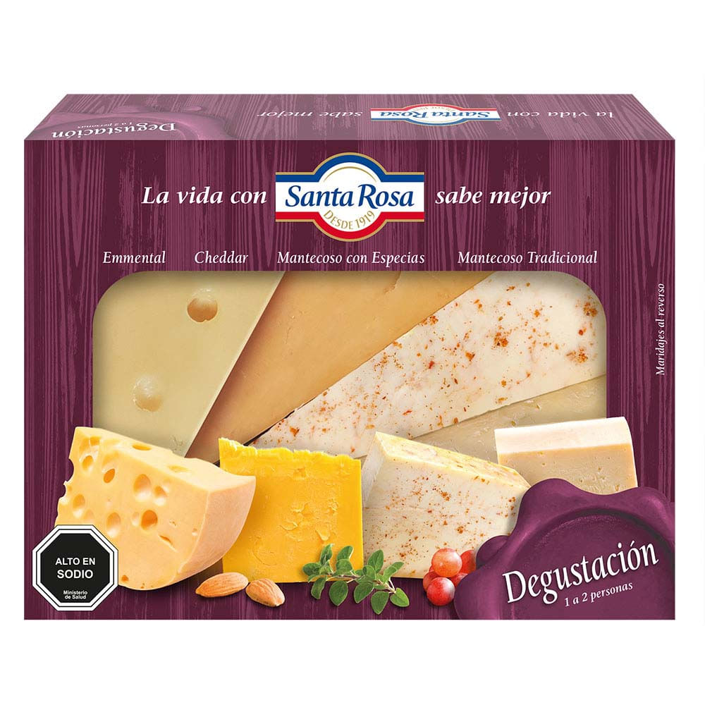 Tabla de queso Santa Rosa degustación caja 200 g