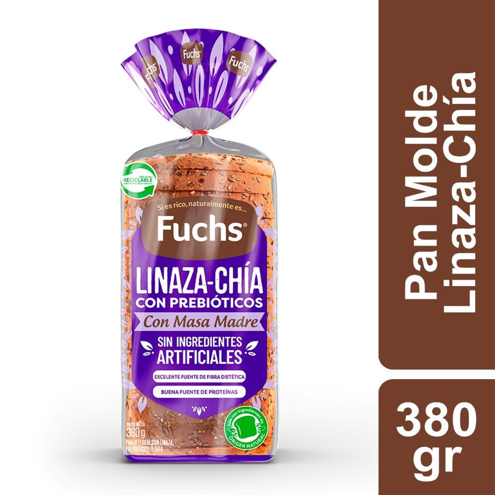 Pan molde Fuchs linaza chía bolsa 380 g