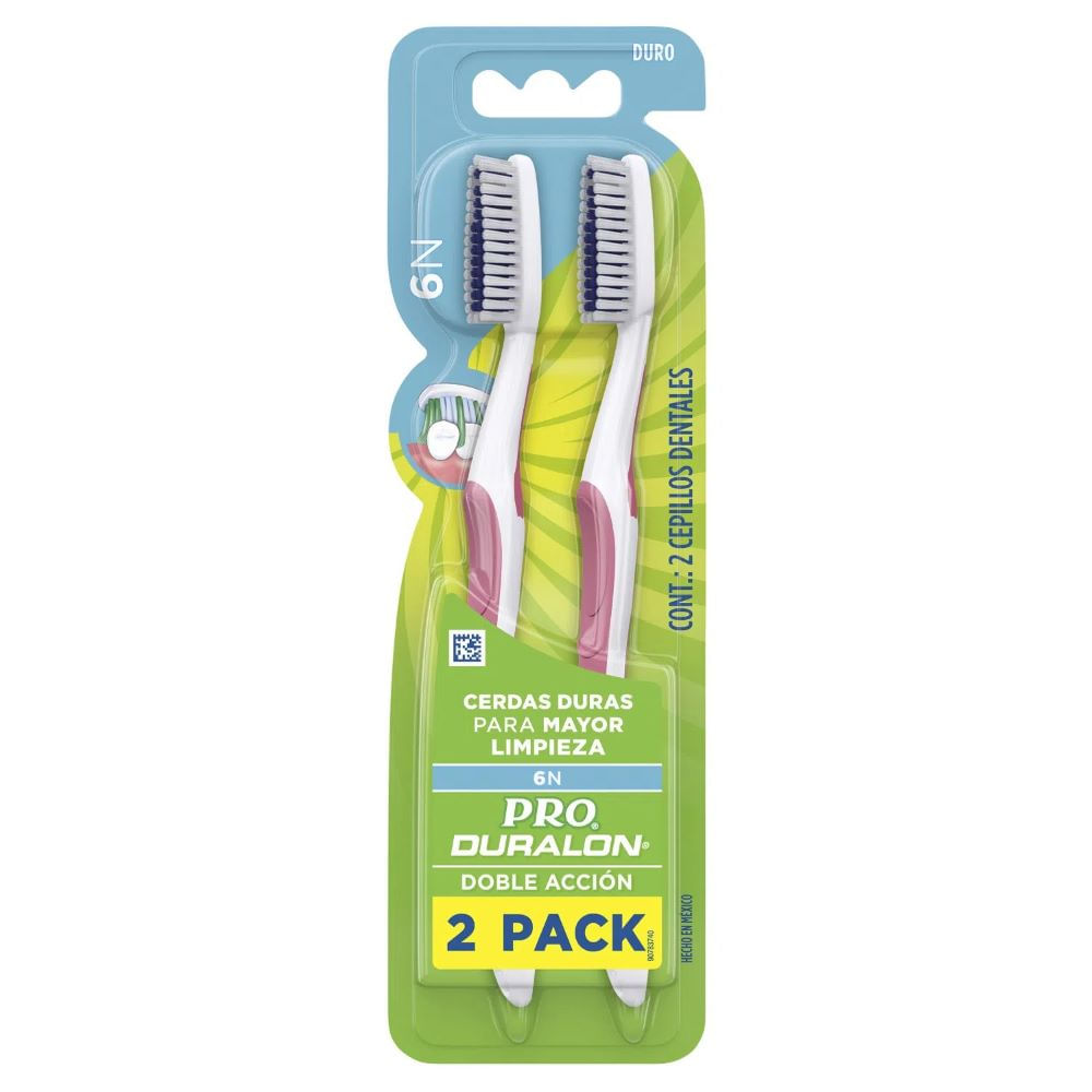 Pack Cepillo dental Duralon 6N duro 2 un