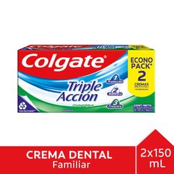 Pack Pasta dental Colgate triple acción 2 un de 150 g