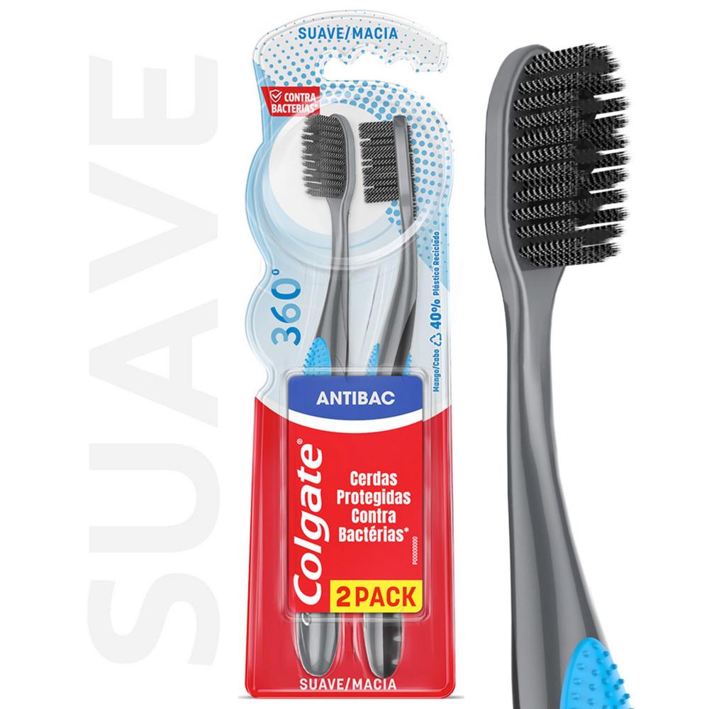 Cepillo dental Colgate 360° black 2 un