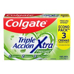 Pasta dental Colgate triple acción extra fuerte 3 un de 75 ml