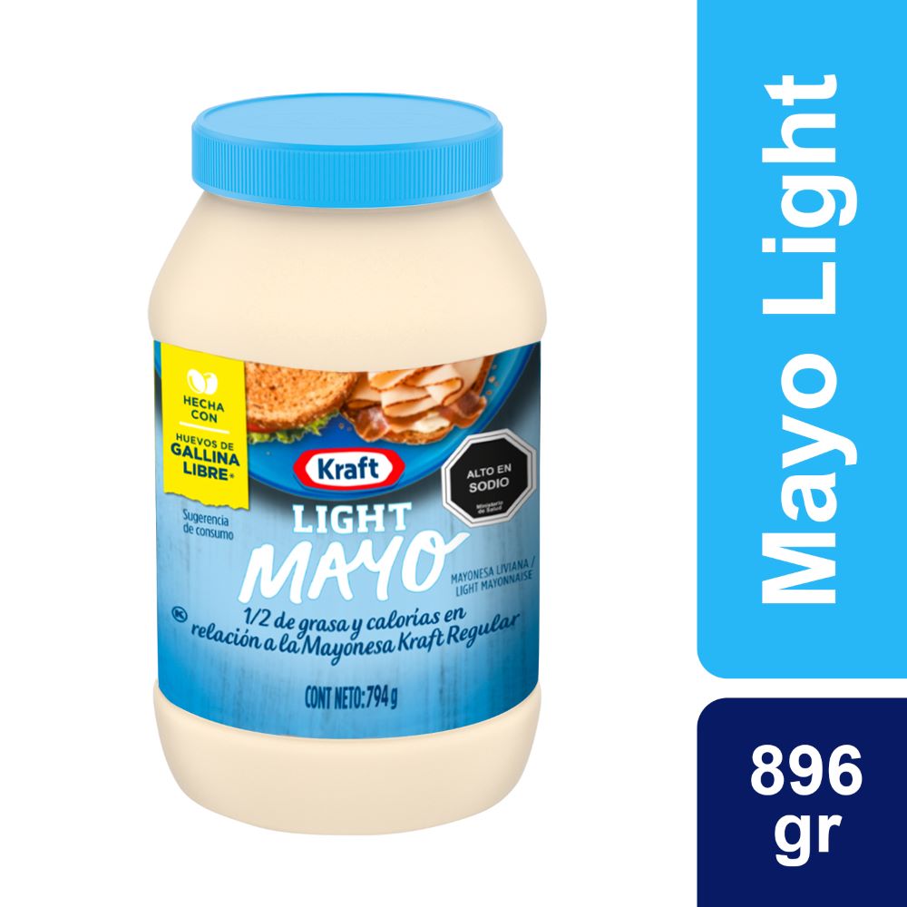 Mayonesa light Kraft frasco 896 g