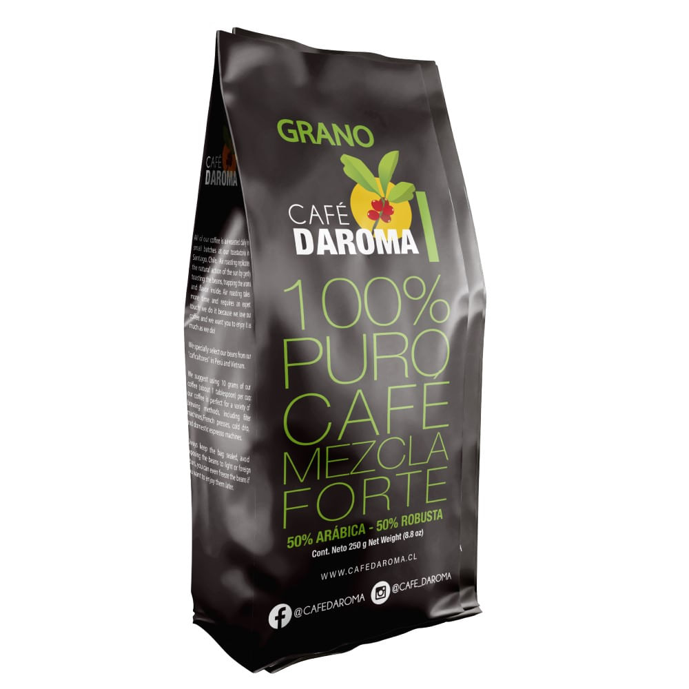 Café en grano D'aroma mezcla forte 250 g