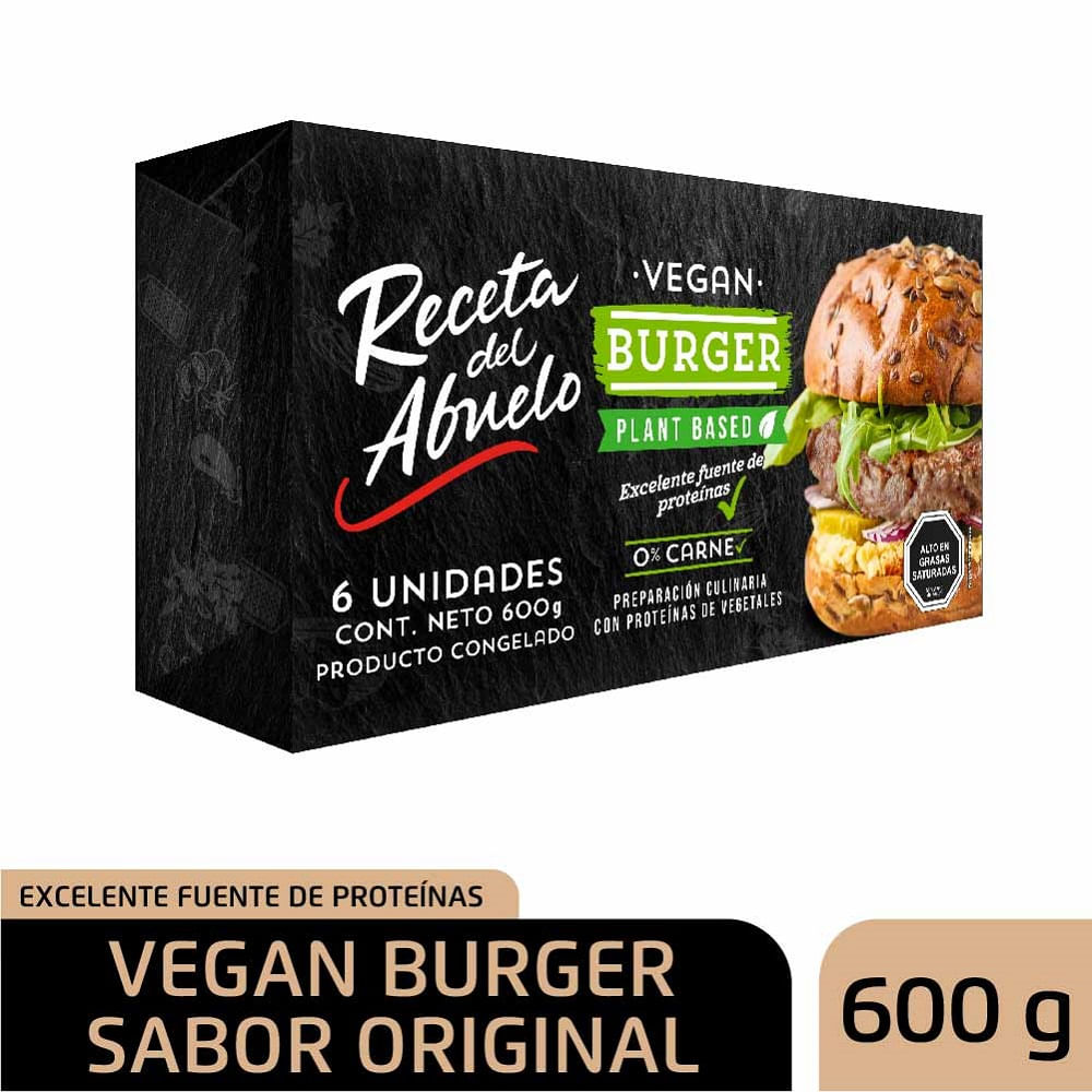 Pack vegan burger Receta del Abuelo 6 un de 100 g