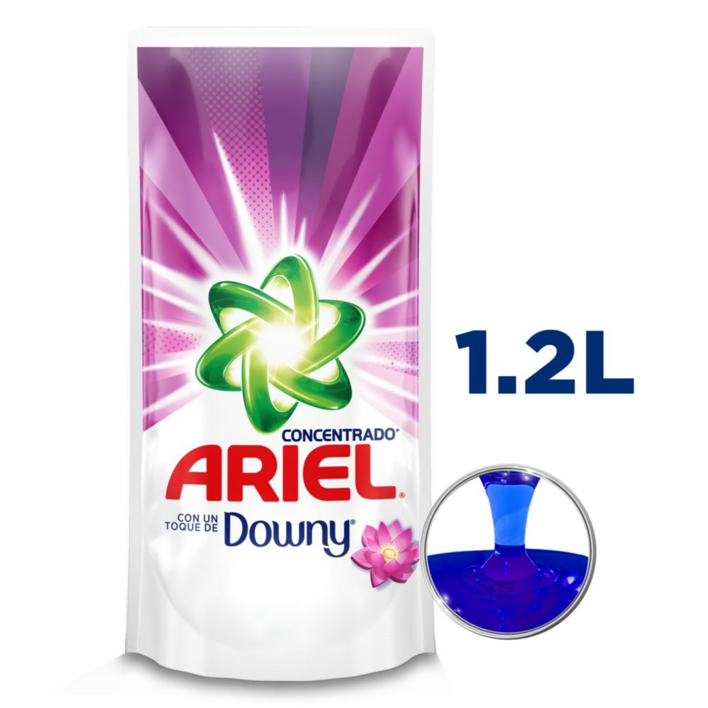 Detergente Ariel downy concentrado con suavizante 1.2 L
