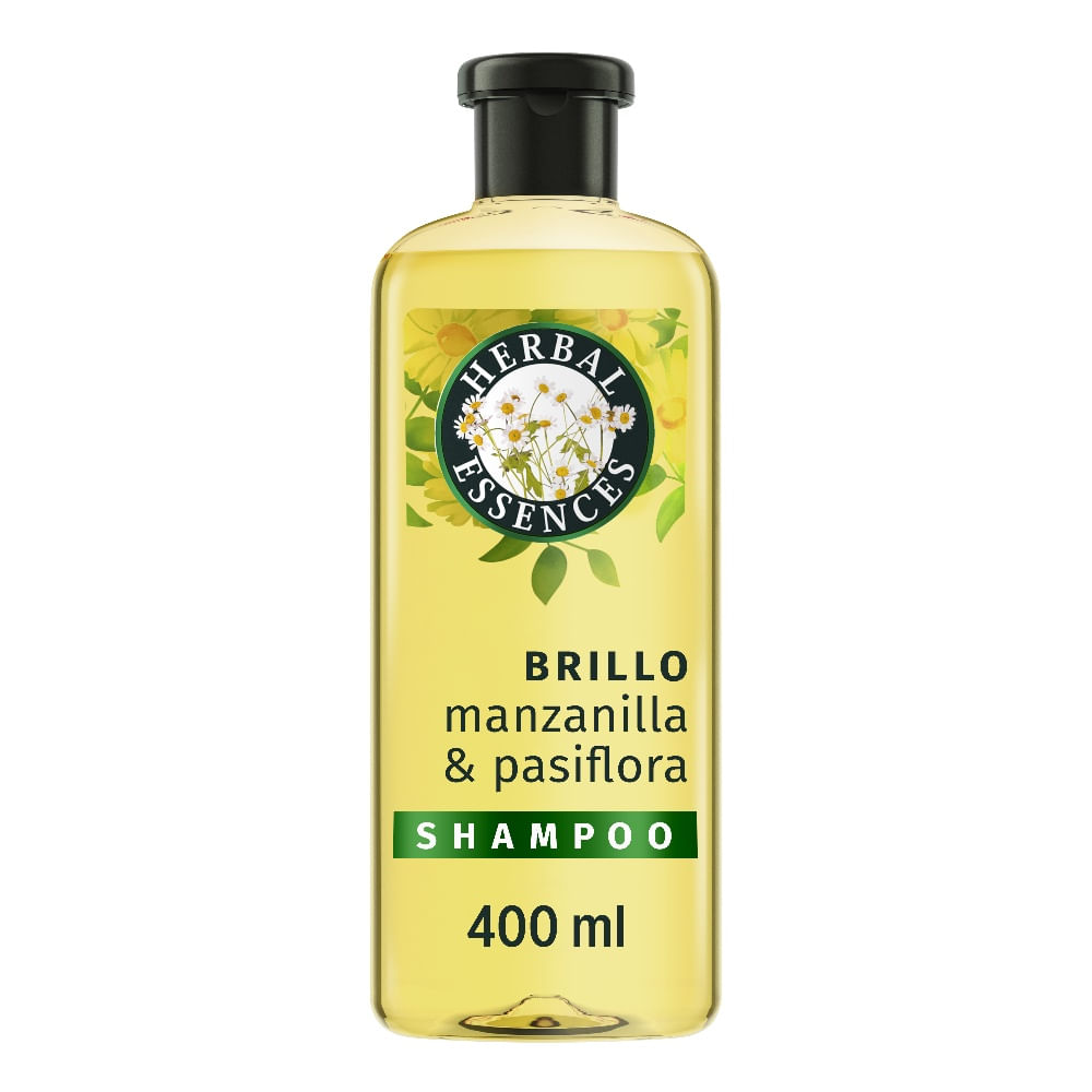 Shampoo Herbal Essences brillo manzanilla y pasiflora 400 ml